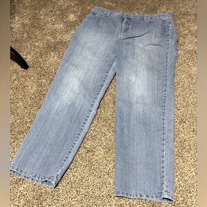 Gloria Vanderbilt 16W AMANDA blue denim jeans inseam 29.5 leg W 10, 5 pockets